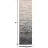 SAFAVIEH Area Rug 8×10 – Natural Fiber Collection – Large – Natural & Brown, Handmade Jute, Boho Ombre Design, Ideal for Living Room, Bedroom, Dining Space (NFB263T)(Natural/Black)