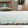 SAFAVIEH Area Rug 8×10 – Natural Fiber Collection – Large – Natural & Brown, Handmade Jute, Boho Ombre Design, Ideal for Living Room, Bedroom, Dining Space (NFB263T)(Natural/Green)