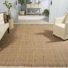 SAFAVIEH Area Rug 8×10 – Natural Fiber Collection – Large – Natural & Grey, Handmade Jute, Ideal for Living Room, Bedroom, Dining Space (NF602F)(Natural)