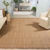 SAFAVIEH Area Rug 8×10 – Natural Fiber Collection – Large – Natural & Grey, Handmade Jute, Ideal for Living Room, Bedroom, Dining Space (NF602F)(Natural)