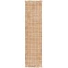 SAFAVIEH Area Rug 8×10 – Natural Fiber Collection – Large – Natural & Grey, Handmade Jute, Ideal for Living Room, Bedroom, Dining Space (NF602F)(Natural/Bleach)