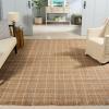 SAFAVIEH Area Rug 8×10 – Natural Fiber Collection – Large – Natural & Grey, Handmade Jute, Ideal for Living Room, Bedroom, Dining Space (NF602F)(Natural/Bleach)
