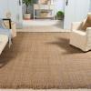 SAFAVIEH Area Rug 8×10 – Natural Fiber Collection – Large – Natural & Grey, Handmade Jute, Ideal for Living Room, Bedroom, Dining Space (NF602F)(Natural/Grey)