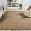 SAFAVIEH Area Rug 8×10 – Natural Fiber Collection – Large – Natural & Grey, Handmade Jute, Ideal for Living Room, Bedroom, Dining Space (NF602F)(Natural/Grey)