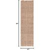 SAFAVIEH Area Rug 8×10 – Natural Fiber Collection – Large – Natural & Ivory, Handmade Jute, Farmhouse Style, Ideal for Living Room, Bedroom, Dining Space (NF820A)(Natural/Ivory)