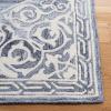 SAFAVIEH Area Rug 8×10 – Natural Fiber Collection – Large – Natural & Ivory, Handmade Jute & Wool Flat Weave, Farmhouse Rustic Boho Fringe Design, Ideal for Living Room, Bedroom, Dining Space (NF377A)(Grey/Ivory)