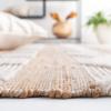 SAFAVIEH Area Rug 8×10 – Natural Fiber Collection – Large – Natural & Ivory, Handmade Jute & Wool Flat Weave, Farmhouse Rustic Boho Fringe Design, Ideal for Living Room, Bedroom, Dining Space (NF377A)(Natural/Ivory)