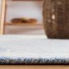SAFAVIEH Area Rug 8×10 – Natural Fiber Collection – Large – Natural & Ivory, Handmade Jute & Wool Flat Weave, Farmhouse Rustic Boho Fringe Design, Ideal for Living Room, Bedroom, Dining Space (NF377A)(Blue/Ivory)