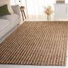 SAFAVIEH Area Rug 8×10 – Natural Fiber Couture – Large – Natural, Handmade Jute & Cotton, Ideal for Living Room, Bedroom, Dining Space (NFC101B)(Green/Natural)