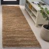 SAFAVIEH Area Rug 8×10 – Natural Fiber Couture – Large – Natural, Handmade Jute & Cotton, Ideal for Living Room, Bedroom, Dining Space (NFC101B)(Green/Natural)