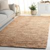 SAFAVIEH Area Rug 8×10 – Natural Fiber Couture – Large – Natural, Handmade Jute & Cotton, Ideal for Living Room, Bedroom, Dining Space (NFC101B)(Ivory/Natural)