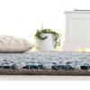 SAFAVIEH Area Rug 8×10 – Natural Fiber Couture Collection – Large – Beige & Grey, Handmade Jute, Ideal for Living Room, Bedroom, Dining Space (NFC104F)(Blue/Light Grey)