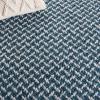 SAFAVIEH Area Rug 8×10 – Natural Fiber Couture Collection – Large – Beige & Grey, Handmade Jute, Ideal for Living Room, Bedroom, Dining Space (NFC104F)(Blue/Light Grey)