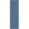 SAFAVIEH Area Rug 8×10 – Natural Fiber Couture Collection – Large – Beige & Grey, Handmade Jute, Ideal for Living Room, Bedroom, Dining Space (NFC104F)(Blue/Light Grey)