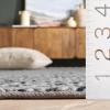 SAFAVIEH Area Rug 8×10 – Natural Fiber Couture Collection – Large – Beige & Grey, Handmade Jute, Ideal for Living Room, Bedroom, Dining Space (NFC104F)(Teal/Grey)