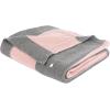 SAFAVIEH Baby Collection Bubble Stripe Grey and Pink 32″ x 40″ Cotton Throw Blanket