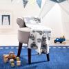 SAFAVIEH Baby Collection Herbie Car Grey and White 32″ x 40″ Cotton Throw Blanket