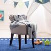 SAFAVIEH Baby Collection Star Grey and Ivory 32″ x 40″ Cotton Throw Blanket