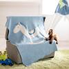 SAFAVIEH Baby Collection Tater Trot Green 32″ x 40″ Cotton Throw Blanket, 34″x41″(Blue)