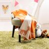 SAFAVIEH Baby Collection Titan Giraffe Orange and Natural 32″ x 40″ Cotton Throw Blanket