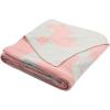 SAFAVIEH Bunny Hop Knit Throw Blanket, Blossom/Vanilla Grey