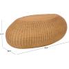 SAFAVIEH Couture – O’Reilly Oval Coffee Table – Natural Rattan – Fully Assembled – Ideal for Living Room, Family Room, 43″ W x 29.5″ D x 17.7″ H (CWK3027A)(Natural)