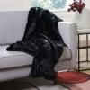 SAFAVIEH Faux Black Mink(Black)