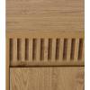 SAFAVIEH Furniture – Masa Media Stand for TVs up to 35″ – Oak 2-Door Modern Sideboard Storage Cabinet Console with Interior Shelf (MED3608A)(Oak)