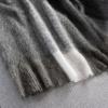 SAFAVIEH Home Collection Aspen Grey/White 50 x 60-inch Gingham Decorative Throw Blanket for Sofa Chaise Lounge Club Chair Living Room Bedroom