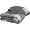 SAFAVIEH Home Collection Aspen Grey/White 50 x 60-inch Gingham Decorative Throw Blanket for Sofa Chaise Lounge Club Chair Living Room Bedroom
