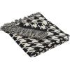 SAFAVIEH Home Collection Cantil Houndstooth Black/Ivory Cotton 50 x 60 Decorative Accent Throw Blanket