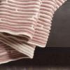 SAFAVIEH Home Collection Coraline Mustard Yellow/Beige Textured Cotton 50 x 60-inch Sofa Chaise Lounge Club Chair Living Room Bedroom Decorative Throw Blanket(Pink / Beige)
