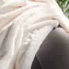 SAFAVIEH Home Collection Dalson Ivory Cotton 50 x 60-inch Pom Pom Sofa Chaise Lounge Club Chair Living Room Bedroom Decorative Throw Blanket(Ivory)