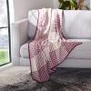SAFAVIEH Home Collection Pyrus Modern Beige/Dark Grey 50 x 60-inch Decorative Throw Blanket