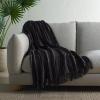 SAFAVIEH Home Collection Sloane Grey/White 50 x 70 Cotton Throw Blanket