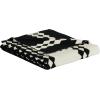 SAFAVIEH Home Collection Zhuri Black/Ivory Cotton 50 x 60 Decorative Accent Throw Blanket(Black/Ivory)