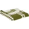SAFAVIEH Home Collection Zhuri Black/Ivory Cotton 50 x 60 Decorative Accent Throw Blanket(Olive/Ivory)