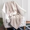 SAFAVIEH Petal Knit Throw Blanket, Palewisper