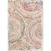SAFAVIEH Area Rug 8×10 – Cape Cod Collection – Large – Blue & Natural, Handmade Jute & Cotton, Boho Braided Design, Ideal for Living Room, Bedroom, Office, Dining Space (CAP203M)(Beige/Multi)