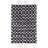 SAFAVIEH Area Rug 8×10 – Montauk Collection – Large – Beige & Black, Handmade Flat Weave Cotton, Ideal for Living Room, Bedroom, Office, Dining Space (MTK475B)(Black/Ivory)