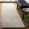 SAFAVIEH Area Rug 8×10 – Natural Fiber Collection – Large – Bleach Color & Ivory, Flat Weave Jute, Ideal for Living Room, Bedroom, Dining Space (NFB876B)(Bleach/Ivory)