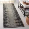 SAFAVIEH Area Rug 8×10 – Natural Fiber Collection – Large – Grey & Black, Handmade Wool & Jute, Farmhouse Style, Ideal for Living Room, Bedroom, Dining Space (NF953F)(Light Blue/Black)