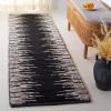 SAFAVIEH Area Rug 8×10 – Natural Fiber Collection – Large – Grey & Black, Handmade Wool & Jute, Farmhouse Style, Ideal for Living Room, Bedroom, Dining Space (NF953F)(Black/Beige)