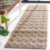 SAFAVIEH Area Rug 8×10 – Natural Fiber Collection – Large – Natural & Black, Handmade Flat Weave Jute, Farmhouse Geometric Design, Ideal for Living Room, Bedroom, Dining Space (NF382A)(Natural/Black)