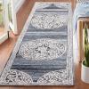 SAFAVIEH Area Rug 8×10 – Natural Fiber Collection – Large – Natural & Ivory, Handmade Jute & Wool Flat Weave, Farmhouse Rustic Boho Fringe Design, Ideal for Living Room, Bedroom, Dining Space (NF377A)(Grey/Ivory)