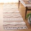 SAFAVIEH Area Rug 8×10 – Natural Fiber Collection – Large – Natural & Ivory, Handmade Jute & Wool Flat Weave, Farmhouse Rustic Boho Fringe Design, Ideal for Living Room, Bedroom, Dining Space (NF377A)(Natural/Ivory)