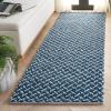 SAFAVIEH Area Rug 8×10 – Natural Fiber Couture Collection – Large – Beige & Grey, Handmade Jute, Ideal for Living Room, Bedroom, Dining Space (NFC104F)(Blue/Light Grey)