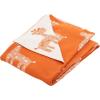 SAFAVIEH Baby Collection Titan Giraffe Orange and Natural 32″ x 40″ Cotton Throw Blanket