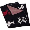 SAFAVIEH Baby Collection Wesley 32″ x 40″ Cotton Throw Blanket, Navy/Red/White