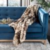 SAFAVIEH Faux Leopardis Throw Blanket, Brown/Black